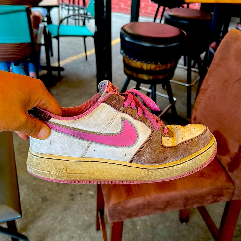 Air Force 1s original pink white purple circa 2007! Men’s size 10